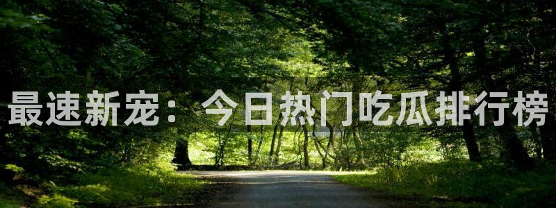 91今日吃瓜热门大瓜:最速新宠:今日热门吃瓜排行榜